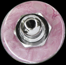 Q-Parts Pink Acrylic Pearl Guitar Straplock