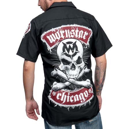 Wornstar Skul Workshirt Clothing - Click for Larger Image