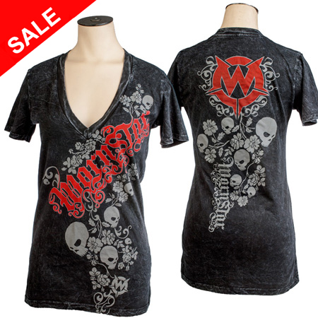 Wornstar Ladies Skull Vine Clothing - Click for Larger Image